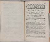 [Anonyme] [PLUQUET, François-André-Adrien, abbé] "Mémoires pour servir à l'Histoire des égaremens de l'esprit humain par rapport à la Religion chrétienne : ou Dictionnaire des Hérésies, des erreurs et des schismes ; précédé d'un discours ..."