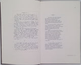 RIMBAUD Arthur "Manuscrits autographes des Illuminations d'Arthur Rimbaud - Préface de Alain Gourdon"