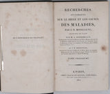MORGAGNI Giovanni Battista "Recherches anatomiques sur le siège et les causes des maladies. Traduites du latin par MM. A. Desormeaux et J.P. Destouet" [Complet en 10 volumes]