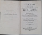 MORGAGNI Giovanni Battista "Recherches anatomiques sur le siège et les causes des maladies. Traduites du latin par MM. A. Desormeaux et J.P. Destouet" [Complet en 10 volumes]