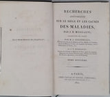 MORGAGNI Giovanni Battista "Recherches anatomiques sur le siège et les causes des maladies. Traduites du latin par MM. A. Desormeaux et J.P. Destouet" [Complet en 10 volumes]