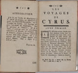 RAMSAY Andrew Michael [M. le Chevalier de] "Les Voyages de Cyrus, histoire morale. Suivie d’un Discours sur la mythologie & la théologie ancienne. Par M. le chevalier de Ramsay, docteur de l’université d’Oxford. Nouvelle édition."