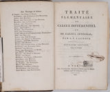 LACROIX Sylvestre François "Traité élémentaire de calcul différentiel et de calcul intégral"