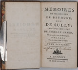 M.L.D.L.D.L. [Mr L'abbé De L'Écluse Des Loges] [SULLY, Maximilien de Béthune, Duc de] "Mémoires de Maximilien de Béthune, Duc de Sully, principal ministre de Henri-le-Grand"