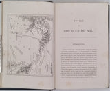 SPEKE John Hanning "Les sources du Nil - Journal de voyage du capitaine John Hanning Speke. Traduit de l’anglais avec l’autorisation de l’auteur par E. D. Forgues. Cartes et gravures d’après les dessins du capitaine J.-A. Grant"