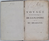 DESCAMPS Jean-Baptiste "Voyage pittoresque de la Flandre et du Brabant, Avec des Réflexions relativement aux Arts & quelques Gravures" [Rare édition de Rouen]