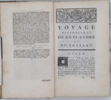 DESCAMPS Jean-Baptiste "Voyage pittoresque de la Flandre et du Brabant, Avec des Réflexions relativement aux Arts & quelques Gravures" [Rare édition de Rouen]