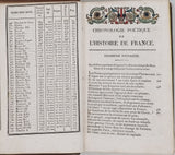 LE RAGOIS Claude [Abbé] "Instruction sur l'Histoire de France Par Le Ragois, Continuée jusqu'au Couronnement de S.M. Charles X, augmentée d'une chronologie en vers des Rois de France par M. De Foris"