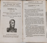 LE RAGOIS Claude [Abbé] "Instruction sur l'Histoire de France Par Le Ragois, Continuée jusqu'au Couronnement de S.M. Charles X, augmentée d'une chronologie en vers des Rois de France par M. De Foris"