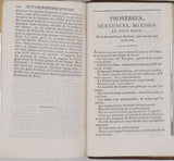 LE RAGOIS Claude [Abbé] "Instruction sur l'Histoire de France Par Le Ragois, Continuée jusqu'au Couronnement de S.M. Charles X, augmentée d'une chronologie en vers des Rois de France par M. De Foris"