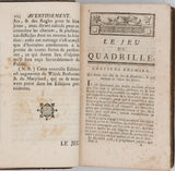 [Collectif] "Académie universelle des Jeux, contenant Les règles de tous les Jeux, avec des Instructions faciles pour apprendre à les bien jouer"