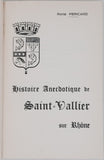 PÉRICARD René "Histoire anecdotique de Saint-Vallier sur Rhône"