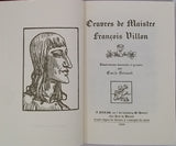 VILLON François [Illustrations BERNARD Émile] "Œuvres de Maistre François Villon"