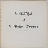 REGIMBEAU Charles "Valence à la Belle Époque"