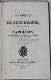 Louis Antoine FAUVELET dit DE BOURRIENNE "MÉMOIRES DE M. DE BOURRIENNE MINISTRE D’ÉTAT SUR NAPOLÉON, LE DIRECTOIRE, LE CONSULAT, L'EMPIRE ET LA RESTAURATION