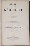 LAPPARENT Albert de "TRAITE DE GEOLOGIE" Cinquième édition