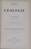 LAPPARENT Albert de "TRAITE DE GEOLOGIE" Cinquième édition