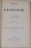 LAPPARENT Albert de "TRAITE DE GEOLOGIE" Cinquième édition