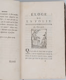 ERASME Didier [ill. HOLBEIN] "ELOGE DE LA FOLIE NOUVELLEMENT TRADUIT DU LATIN D'ERASME PAR M. de la VEAUX avec les figures de JEAN HOLBEIN gravées d'après les dessins originaux"