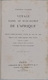 BAINES Thomas "VOYAGES DANS LE SUD OUEST DE L'AFRIQUE ou Récits d'explorations faite en 1861 et 1862 depui la baie de Valfich jusqu'aux chutes Victoria"