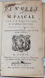 PASCAL Blaise "PENSÉES DE M. PASCAL SUR LA RELIGION & SUR QUELQUES AUTRES SUJETS"