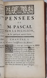 PASCAL Blaise "PENSÉES DE M. PASCAL SUR LA RELIGION & SUR QUELQUES AUTRES SUJETS"