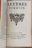 MONTESQUIEU Charles Louis de Secondat "LETTRES PERSANES" suivies de SAINT-FOIX Germain-François Poullain de, "LETTRES TURQUES"