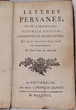 MONTESQUIEU Charles Louis de Secondat "LETTRES PERSANES - NOUVELLE ÉDITION AUGMENTÉE DE DOUZE LETTRES QUI NE SE TROUVENT POINT DANS LES PRÉCÉDENTES ET D'UNE TABLE DES MATIERES"