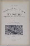 BREHM Alfred Edmund "MERVEILLES DE LA NATURE - LES INSECTES, LES MYRIOPODES, LES ARACHNIDES ET LES CRUSTACES" TOME 1