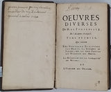 FONTENELLE Bernard le Bouyer de "OEUVRES DIVERSES"