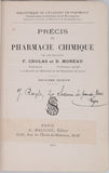 CROLAS Ferdinand, MOREAU B. "PRECIS DE PHARMACIE CHIMIQUE"