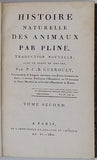 GUEROULT Pierre-Claude-Bernard [PLINE] "HISTOIRE NATURELLE DES ANIMAUX par PLINE, traduction nouvelle, avec le texte en regard"