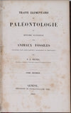 PICTET de la RIVE François-Jules "TRAITE ELEMENTAIRE DE PALEONTOLOGIE OU HISTOIRE NATURELLE DES ANIMAUX FOSSILES considérés dans leurs rapports zoologiques et géologiques"