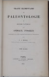 PICTET de la RIVE François-Jules "TRAITE ELEMENTAIRE DE PALEONTOLOGIE OU HISTOIRE NATURELLE DES ANIMAUX FOSSILES considérés dans leurs rapports zoologiques et géologiques"