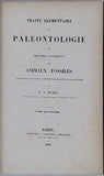 PICTET de la RIVE François-Jules "TRAITE ELEMENTAIRE DE PALEONTOLOGIE OU HISTOIRE NATURELLE DES ANIMAUX FOSSILES considérés dans leurs rapports zoologiques et géologiques"