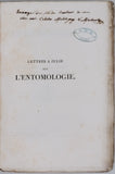 MULSANT Étienne "LETTRES A JULIE SUR L'ENTOMOLOGIE suivies d'une description méthodique de la plus grande partie des insectes de France"