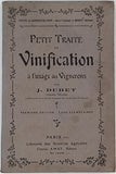 DUBET J. "PETIT TRAITÉ DE VINIFICATION A L'USAGE DES VIGNERONS"