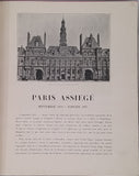 CLARETIE Jules "RÉCITS DE GUERRE - PARIS ASSIÉGÉ 1870-1871"