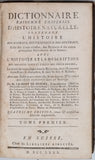 VALMONT DE BOMARE Jacques-Christophe "DICTIONNAIRE RAISONNÉ UNIVERSEL D'HISTOIRE NATURELLE CONTENANT L'HISTOIRE DES ANIMAUX, DES VÉGÉTAUX ET DES MINÉRAUX ET CELLE DES CORPS CÉLESTES, DES METEORES & DES AUTRES PRINCIPAUX PHENOMENES DE LA NATURE ..."