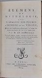 BASSVILLE Nicolas-Jean Hugou de "ÉLÉMENS DE MYTHOLOGIE AVEC L'ANALYSE DES POËMES D'HOMÈRE ET DE VIRGILE Suivie de l'explication allégorique, à l'usage des jeunes personnes de l'un et l'autre sexe"