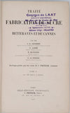 GROBERT J. de, LABBÉ G., MANOURY H., VRESSE O. de  "TRAITÉ DE LA FABRICATION DU SUCRE DE BETTERAVES ET DE CANNES"