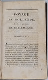 CARR John (Sir), [Traduction Madame KERALIO-ROBERT] "EN HOLLANDE ET DANS LE MIDI DE L'ALLEMAGNE SUR LES DEUX RIVES DU RHIN DANS L'ÉTÉ DE 1806" Texte seul