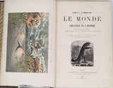 FLAMMARION Camille et DU CLEUZIOU Henri, BELLE RÉUNION DE 4 VOLUMES DE VULGARISATION SCIENTIFIQUE DU XIXe en reliures identiques et bien illustrés