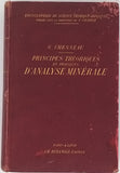 CHESNEAU Gabriel "Principes théoriques et pratiques d'analyse minérale"