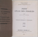 DENIZOT Georges "Petit atlas des fossiles 3 Fascicules : I-fossiles primaires et triasiques, II-fossiles jurassiques et crétaciques, III-fossiles tertiaires et quaternaires"