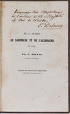 DELMAS Edouard (Capitaine) [Dédicace au Roi de Suède] "De la Guerre du Danemark et de l`Allemagne en 1848"