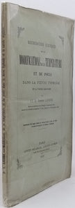 LABBÉE Ernest [Docteur] "Recherches Cliniques sur les Modifications de la Température et du Pouls dans la Fièvre Typhoïde et la Variole régulière"