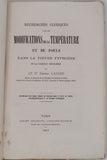 LABBÉE Ernest [Docteur] "Recherches Cliniques sur les Modifications de la Température et du Pouls dans la Fièvre Typhoïde et la Variole régulière"