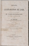 FOLLIN François Anthyme Eugène "Leçons sur l'Exploration de l'Oeil et en particulier sur les applications de l'Ophthalmoscope au diagnostic des maladies des yeux"