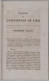 FOLLIN François Anthyme Eugène "Leçons sur l'Exploration de l'Oeil et en particulier sur les applications de l'Ophthalmoscope au diagnostic des maladies des yeux"